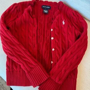 Ralph Lauren Vibrant Red Knit Sweater